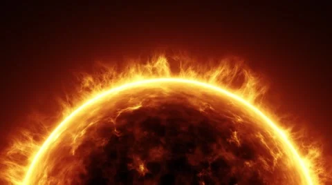 Sun in Space Stock Footage 56729919