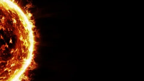 Sun in space Stock Footage 84630489