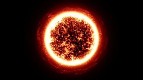 Sun in the space Stock Illustration