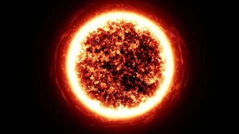 Sun in the space Stock Illustration