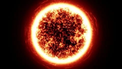 Sun in the space Stock Illustration