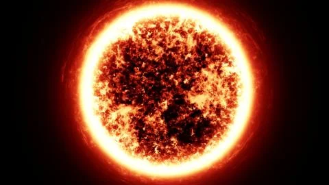 Sun in the space Stock Illustration