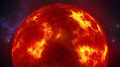 Sun in space loop Stock Footage 14401491