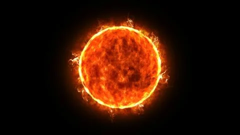 Sun In The Space Stock Photos