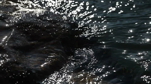Sun sparkle in water Stock Footage 40864685