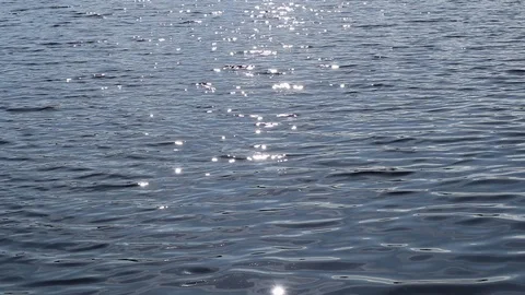 Sun sparkling on water surface Stock Footage 115629251