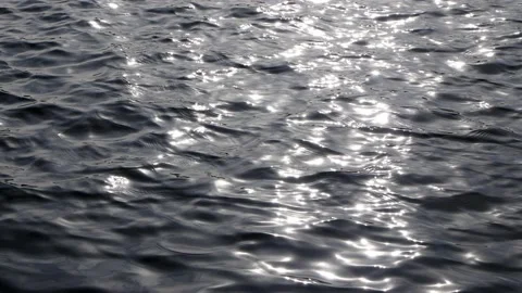 Sun sparkling on water surface Stock Footage 153574802