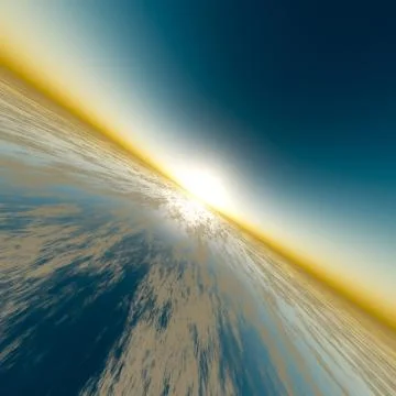 Sun Speed Horizon Stock Illustration