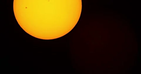Sun Spot AR2599 solar filter time lapse Stock Footage 68300975