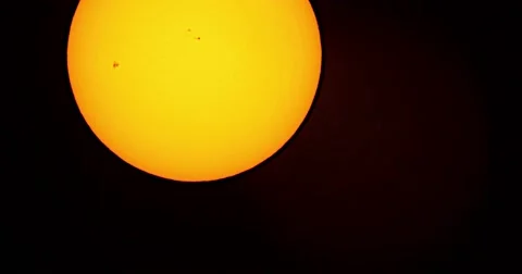 Sun Spot AR2599 solar filter time lapse Stock-Footage 68300976