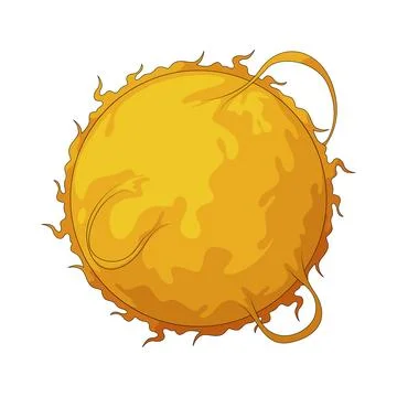 Sun star illustration Stock Illustration