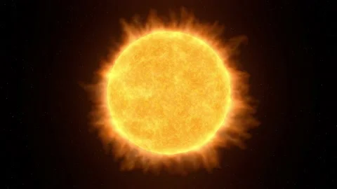 Sun star rotating in outer space  Stock-Footage 166620190