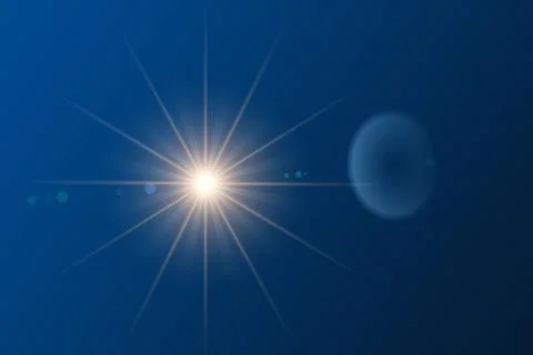 Sun star shape overlay Stock Photos