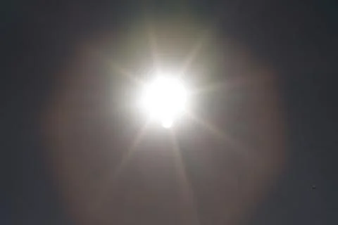 Sun star shape overlay Stock Photos