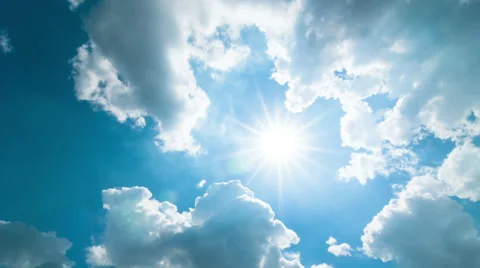 Sun to storm clouds change timelapse Stock Footage 33450003