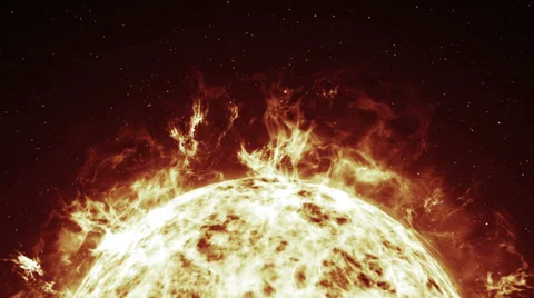 The sun storm Stock Footage 39479870