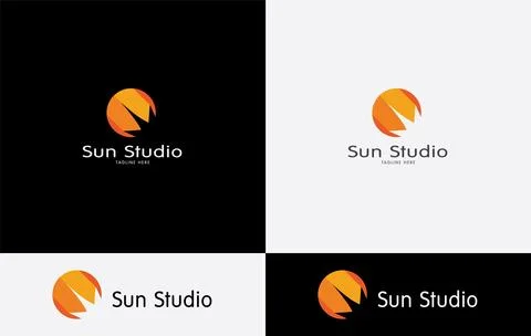 Sun Studio Logo design brand logo design Stock Illustration