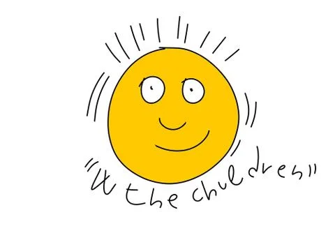 Sun  ,stylized comic book style humorist drawings Stock Illustration