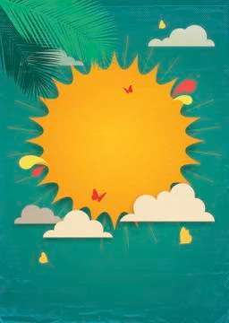 Sun Summer Background Stock Illustration