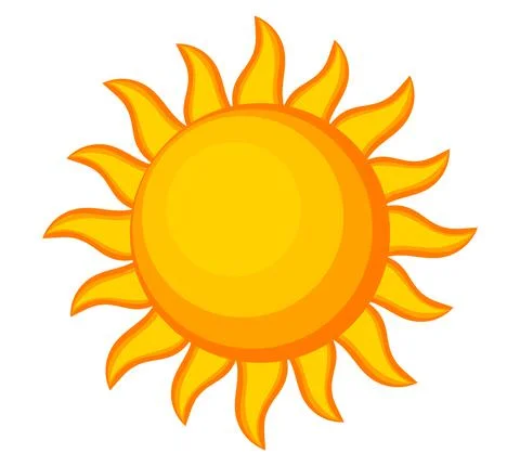 Sun summer cartoon icon. Vector illustration. Stock Illustration