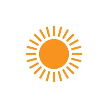 Sun summer icon vector template design Stock-Illustration