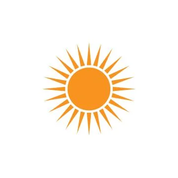 Sun summer icon vector template design Stock Illustration