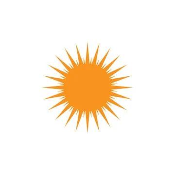 Sun summer icon vector template design Иллюстрация