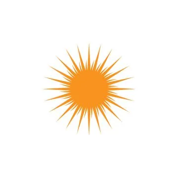 Sun summer icon vector template design Stock Illustration