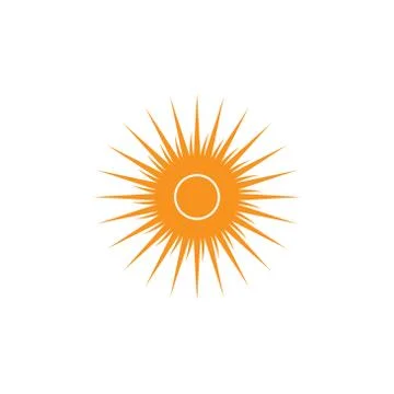 Sun summer icon vector template design Stock-Illustration