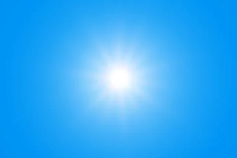 Sun with sun ray Stock Photos