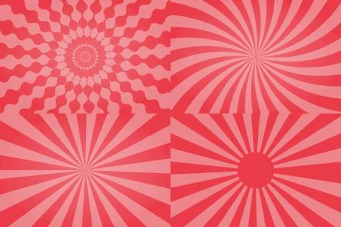 Sun Sunburst Pattern Stock Illustration