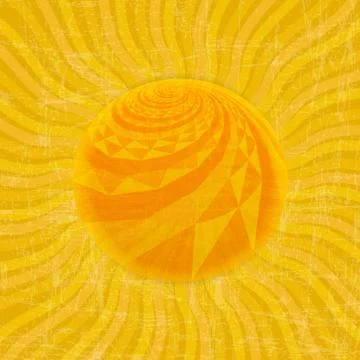 Sun Sunburst Pattern. Vector illustration Stock Illustration