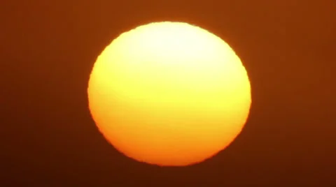 Sun at sunrise, close-up Stock Footage 30922194