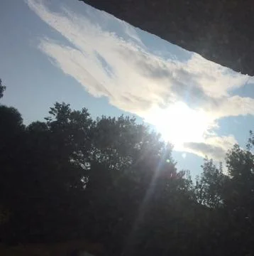 Sun at sunset Stock Photos