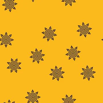 Sun sunshine summer sunlight vector seamless pattern Illustrazione stock