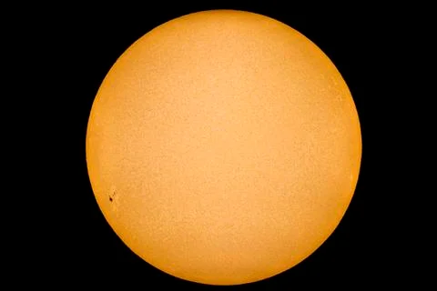 Sun with sunspots Stock Photos
