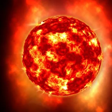 The sun, super nova Ilustración de archivo