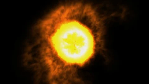 Sun supernova blast double Video stock 102619385