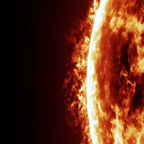 Sun surface and solar flares animation Stock Footage 69318903