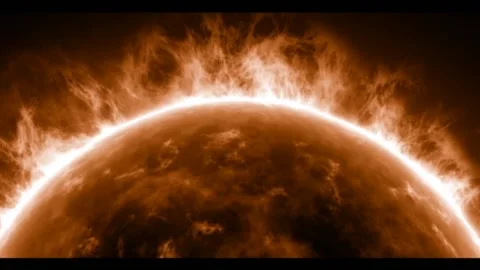 Sun Surface Burning Stock Footage 205488512