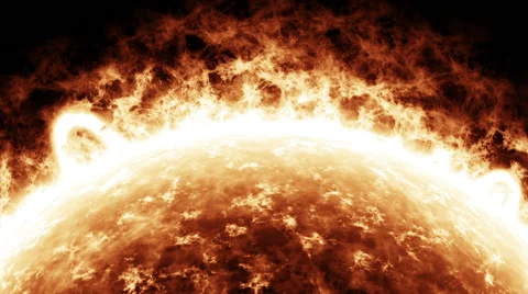Sun surface close-up Stock Footage 61573679