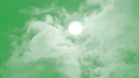 Sun surface with clouds with green screen rotation. Stock Footage 170434625