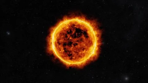 Sun surface Stock Illustration