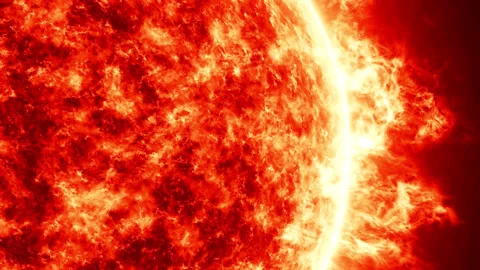 Sun Surface Solar Flare Fire Plasma Close Up Motion Background 库存影片 341158028