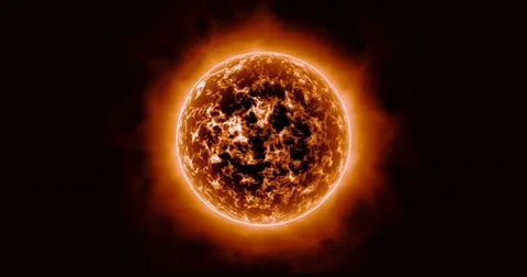 Sun surface with solar flares. Stock Footage 81116285