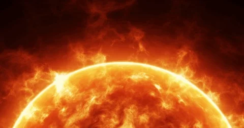 Sun surface with solar flares. Stock Footage 114822679