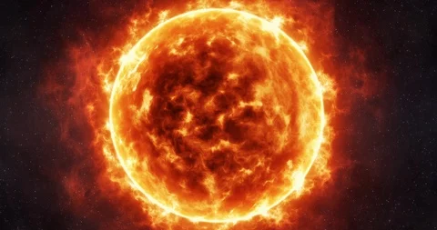 Sun surface with solar flares. Stock Footage 114827771