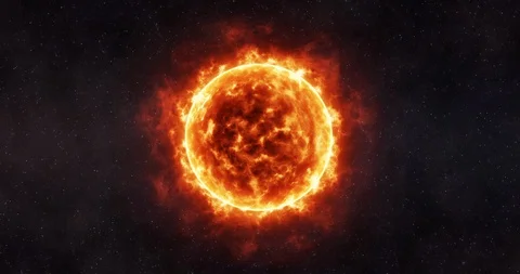 Sun surface with solar flares. Stock Footage 114970846