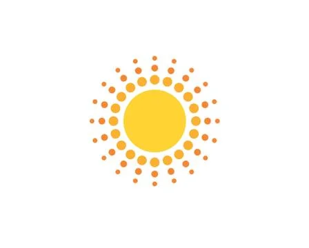 Sun symbol design Stock Illustration