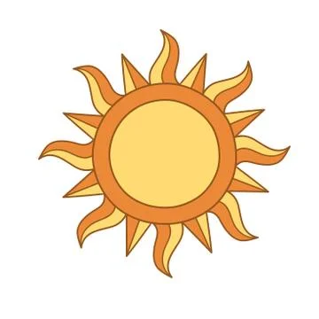 Sun symbol Stock Illustration